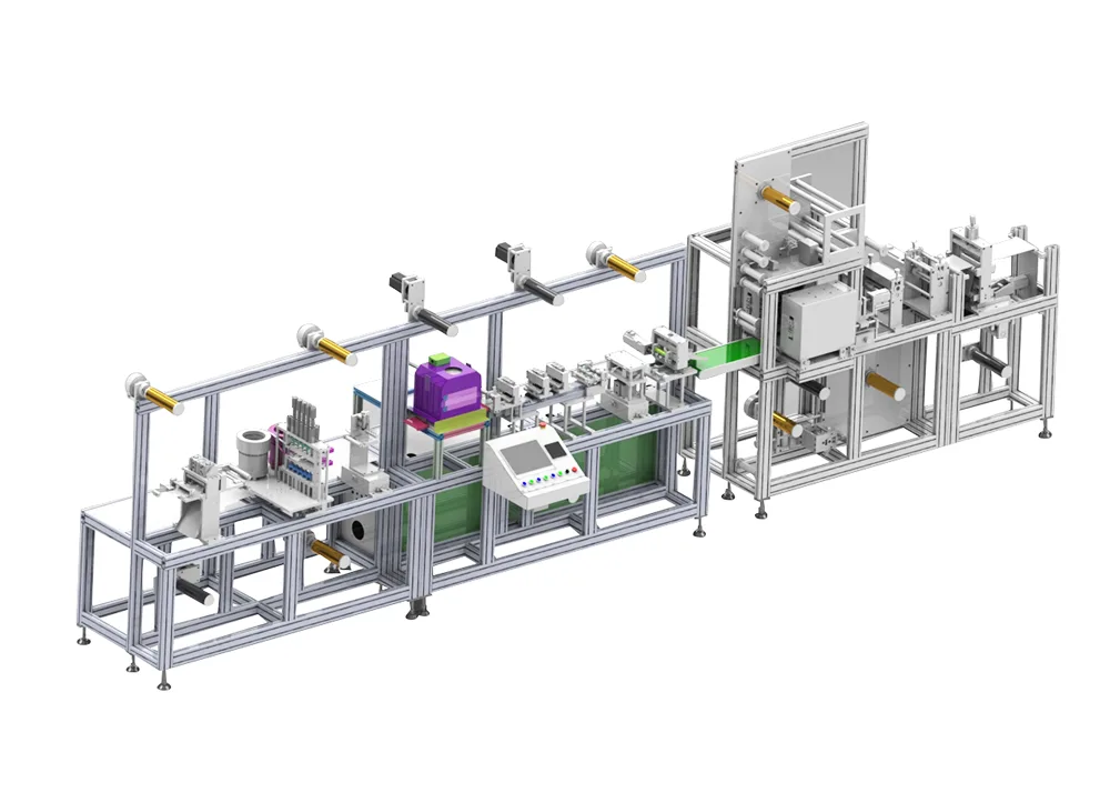 Máquina de producción de electrodos de ECG de varias filas